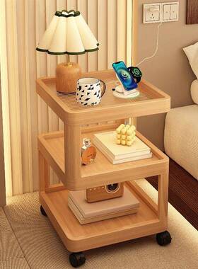 工厂销小众TQV家设计感可移动创意直奢边几小户型用卧室床边轻床