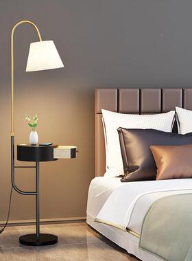 现代10459沙简客约厅卧室纳柜无线充电茶几发床收头led落地台灯