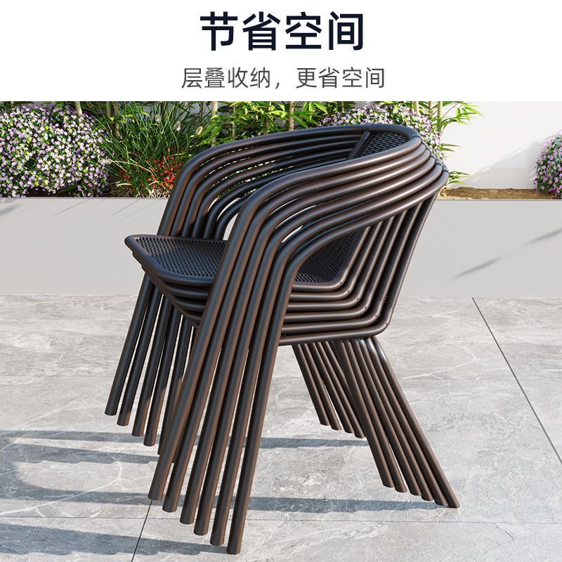 户外桌椅子庭院休闲露天防水防晒花园院子喝茶外摆折叠茶几小阳台