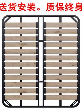 4I排骨架床体矮床无床头代简约现实木床床床民宿床IDL架子日式床