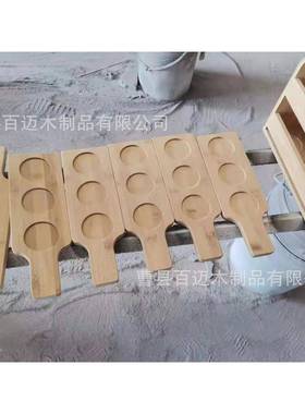 头木质复古金属装把源手6瓶木制啤酒架木厂质啤酒包装GNF箱竹制提