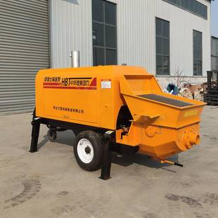 源头工厂柴油地泵二次构造泵水泥上料机砂浆细石拖泵混凝土输送泵