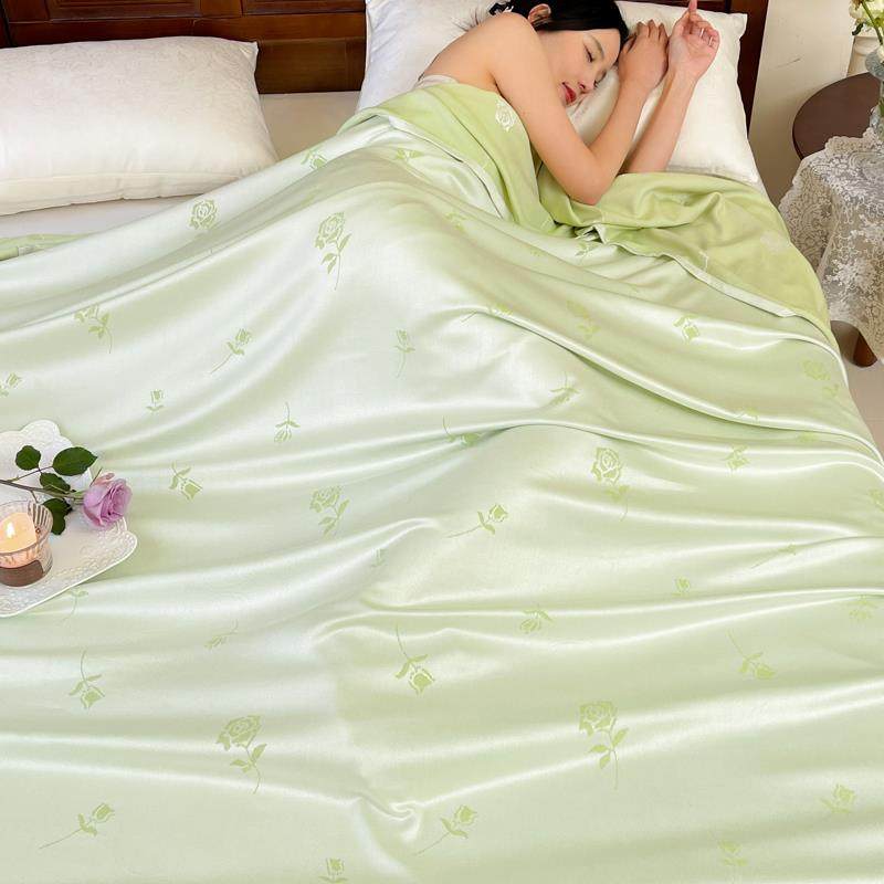 GZ6维纱M竹纤冷感毯！BNF然天凉爽柔软透气布薄毯夏凉盖毯毛巾被
