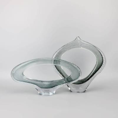 欧式厅轻奢琉璃异水HPU晶艺术摆件样板房间客视酒店电柜家居形装