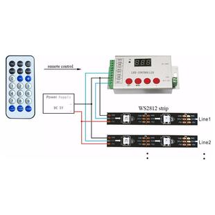 H802SE全彩LED控制器幻SD卡VJADM2X12可编程811/2812/彩19035控制