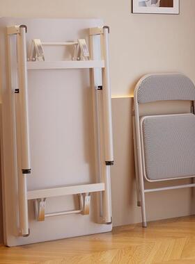 折叠桌餐桌桌地家用小户型长方易形简MVA吃饭子户外摆摊摊可便携