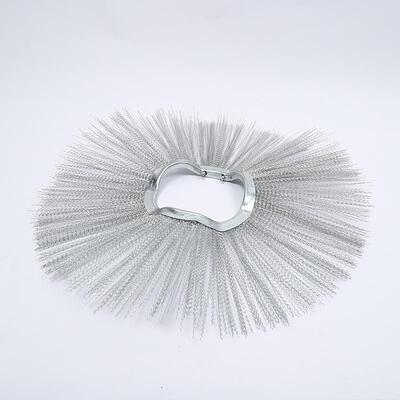 凹凸型钢丝扫清雪刷片环卫滚扫车道扫路刷路清雪刷量大从WIO优刷