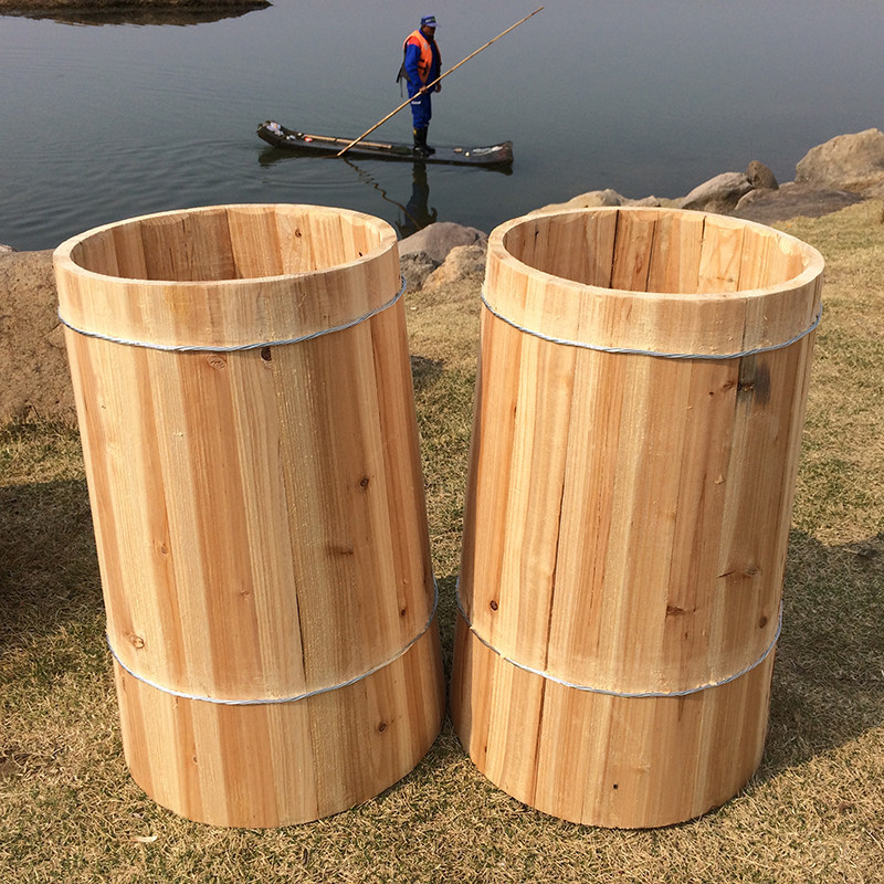 圆土蜂桶诱蜂老杉木蜂箱蜜蜂桶箱野密成品全套养峰工具中峰桶