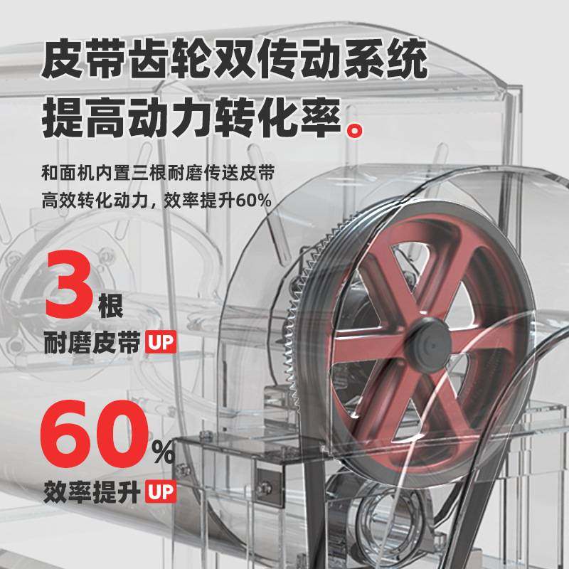 冠霆和面机商用大型50公斤不锈钢全自动揉面机25斤面粉打面搅拌机