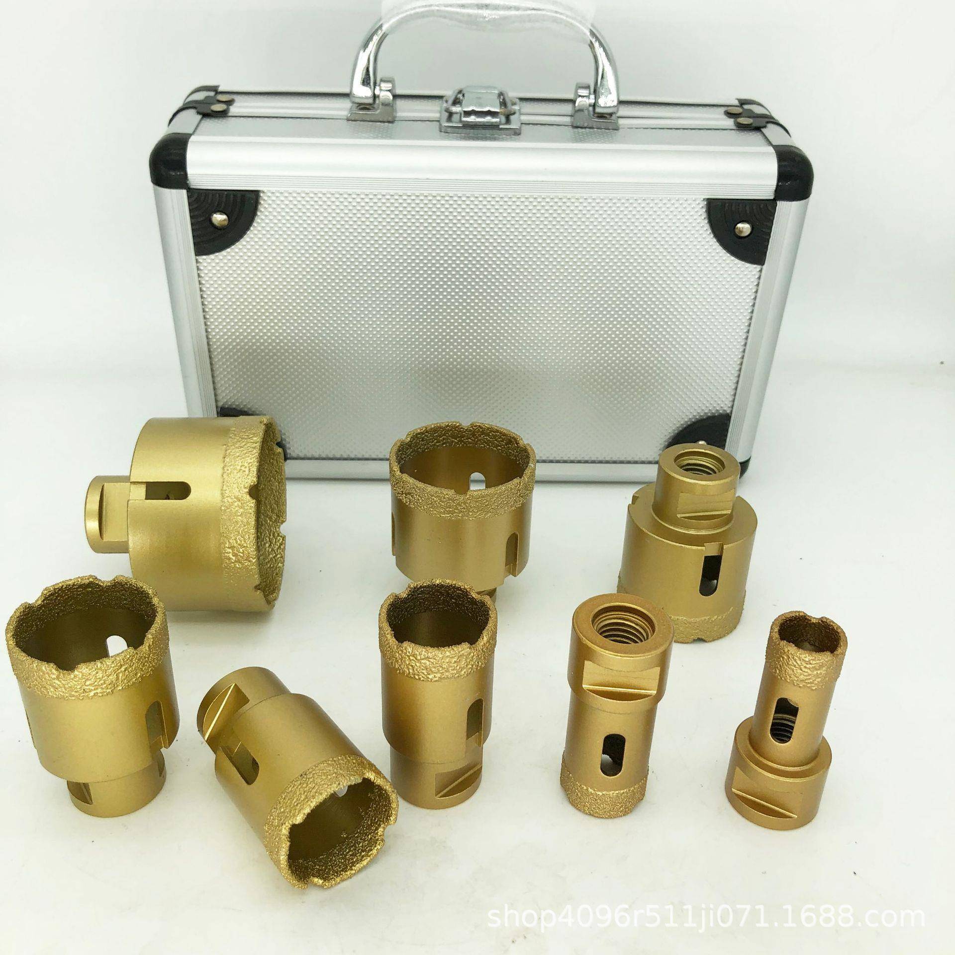 M1钻4钎金刚石孔器套装焊瓷砖石材开干打孔UGI角磨机开孔头