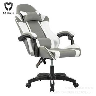 电竞椅亚马逊热销款可躺旋转尼龙脚坐垫椅背加宽加厚午休椅办公椅