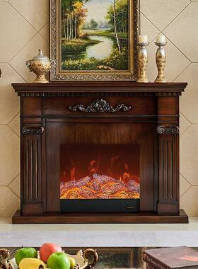 1.2/1./1.8米法式炉装饰柜家用壁墅客厅仿真别火5KJB焰取暖壁炉实
