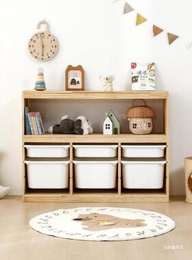 具柜书架儿LVK童收玩纳柜宝宝玩具大容置物柜替代客二厅电视柜量