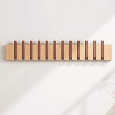 钢琴键挂衣架墙上挂门后挂衣钩玄实关墙壁挂进门入户壁钩木WLL衣