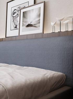 靠木板床罩欧头式弧形半圆复古老式EVJ套床头罩套不规则背保护套