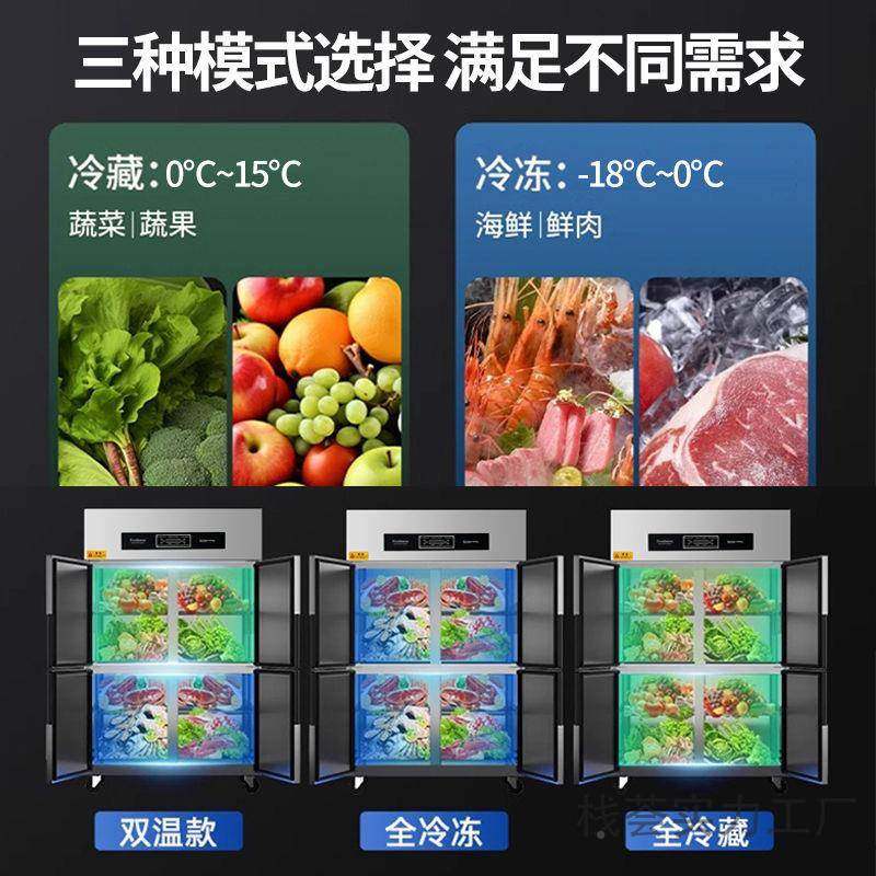 四VHV门冰箱商用六门厨冰箱冷冻冷藏双温超大容两酒门房店量立式