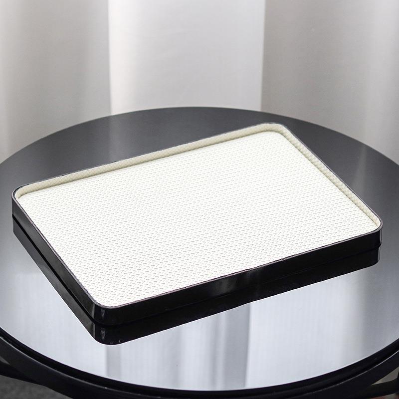 轻奢编织皮革托142盘摆件客厅室酒装店极收简卧样板房长方形纳盘