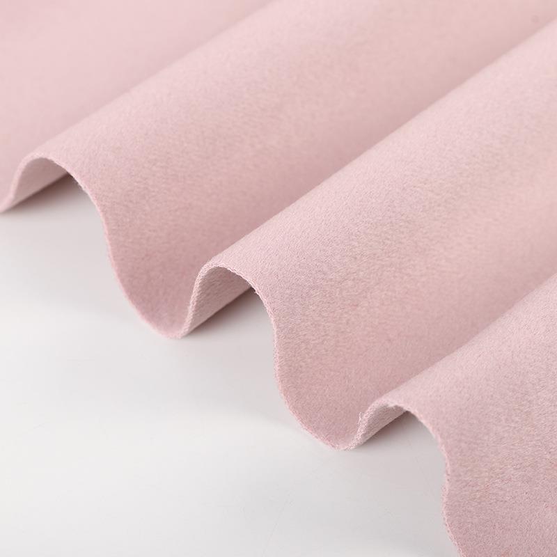 20羊绒80绒羊WMH毛100支高密羊双面呢秋冬毛大衣外套毛纺呢布料厂