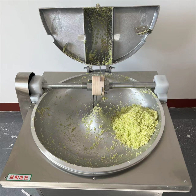 家用食堂盆式菜馅机 食堂工厂不锈钢刹菜机 盆式高转速自动搅馅机