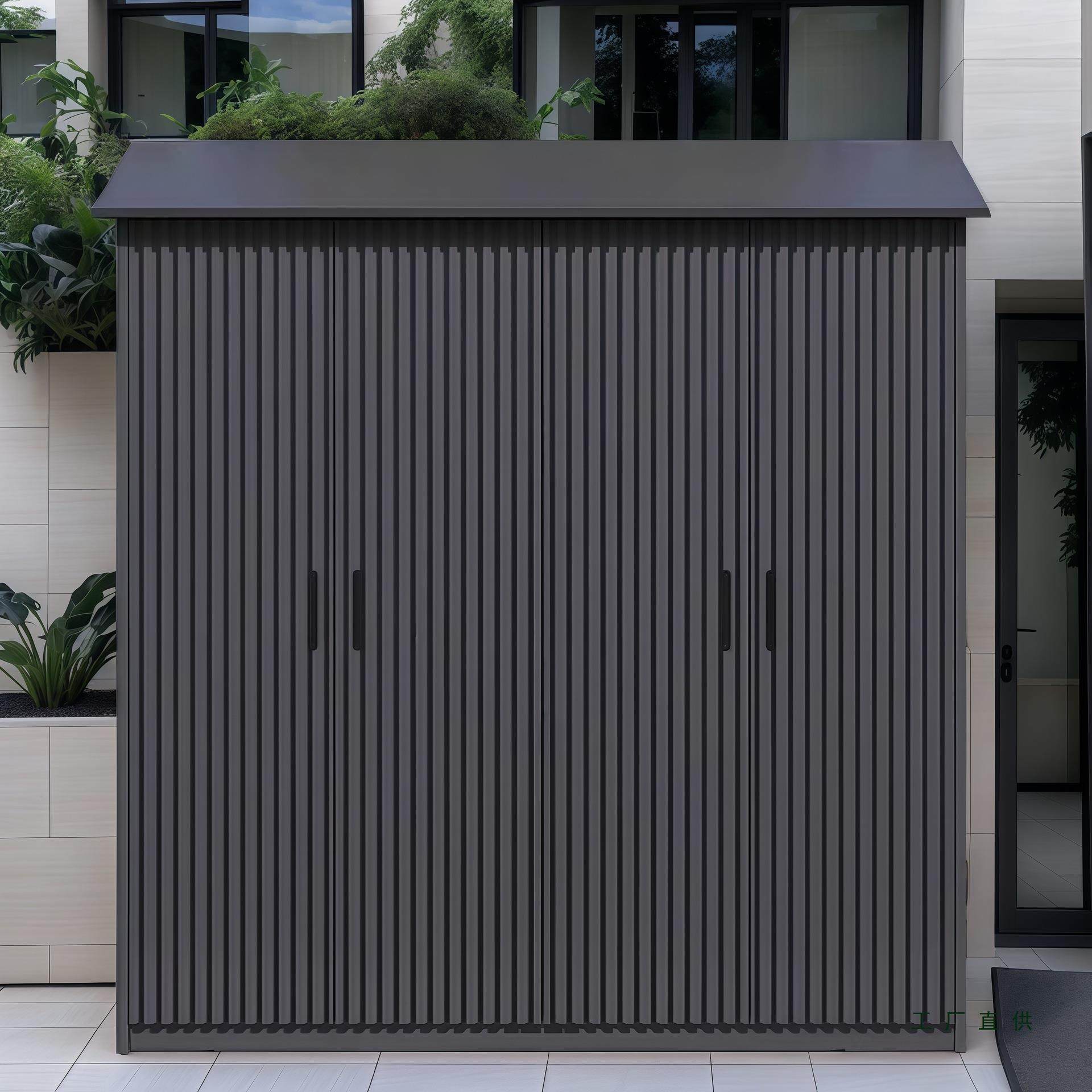 全铝合金储物柜户外防水防晒工具柜室外杂物柜大容量收纳柜庭院柜