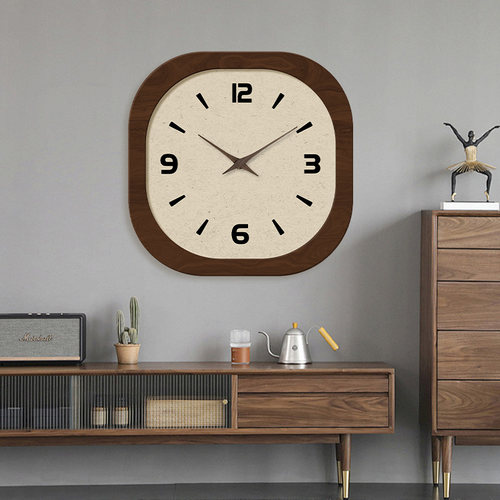 法式中古风复古时钟挂墙餐厅创意艺术钟表客厅简约挂钟高级感挂表