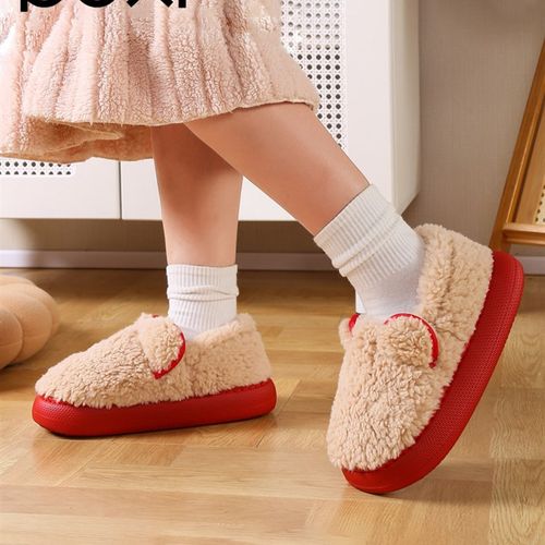 朴西包跟棉拖鞋女款冬天2025新款家居毛毛拖亲子装儿童保暖棉鞋女