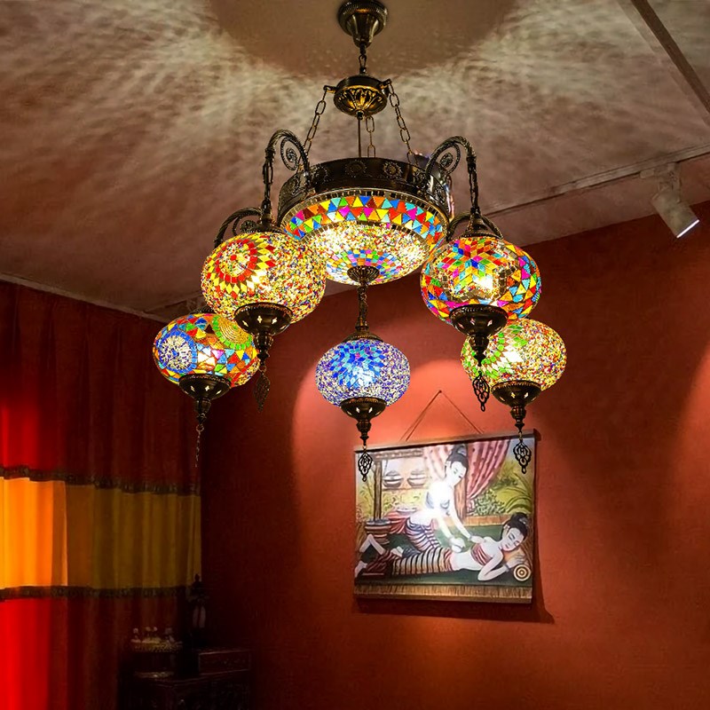 异丽铁艺吸顶吊灯咖啡厅酒吧复古怀旧工业风餐厅酒店客厅茶室灯具