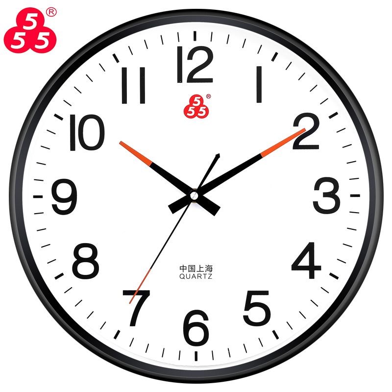 三五挂钟客厅家用时尚简约现代时钟表静音卧室石英钟31086表挂墙