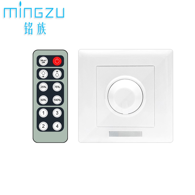 LED调光开关86面板DC12V低压24伏单色灯条灯箱发光字亮度明暗调节