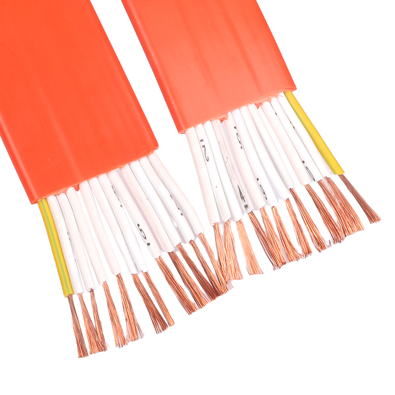 随行扁电缆TVVB 1 1 20 2芯 1电梯行车天车伸缩门扁电线