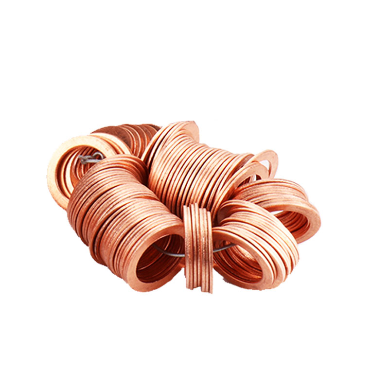 纯紫铜垫片圈加厚超薄表面密封平垫油管金属介子内径m810118