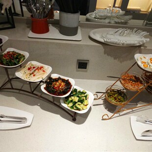 创意自助餐架酒店餐具冷餐多层阶梯展示架下午茶点心餐厅冷菜架子