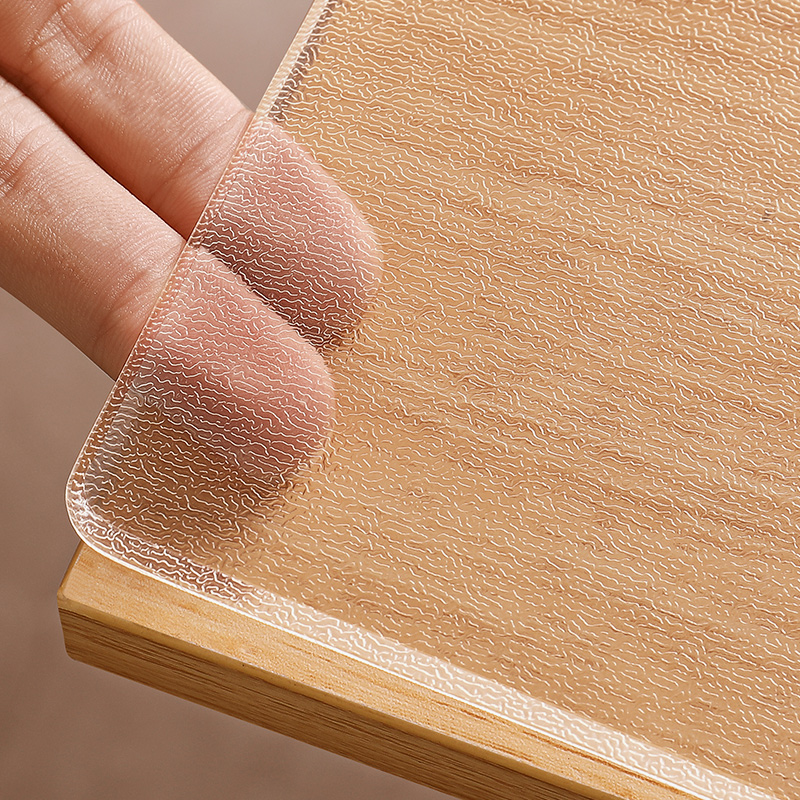 透明PVC软玻璃防水防油免洗桌布塑料餐桌茶几桌面保护垫厚水晶板