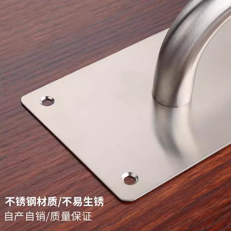不锈钢大门拉手加厚大门明装把手防火门指示推拉板通道门加固把手