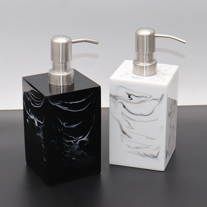 欧式大理石纹洗发水沐浴露分装按压瓶空瓶子酒店浴室洗手液皂液器