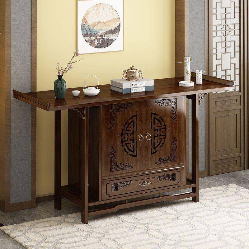 供桌台家用香佛LUZ柜神位柜木中式玄关佛台实爷案柜神柜供台代之