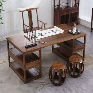 法中式书桌实木画案书木画桌公榆木花梨木书桌仿古无品牌/原办桌