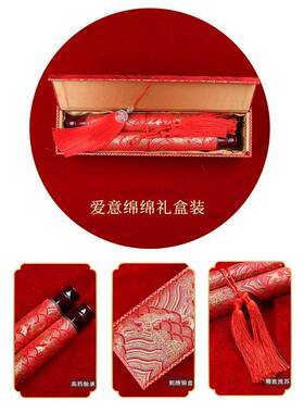 书订婚自YGP己手写婚书空白手卷轴中国写风纸送日子书自结婚宣纸