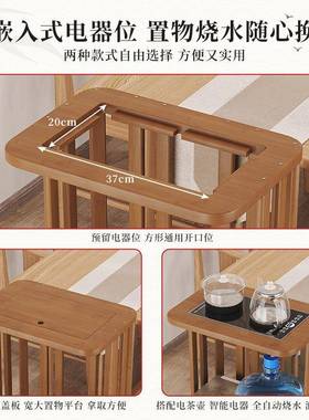 可动圆形茶桌阳台小型小茶台移客厅家EBWF4xmp沙用茶泡茶台几发边