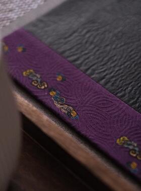 织了|如意|龟裂紫具黑色香云纱|茶展示席干泡茶席20230317桌垫