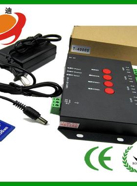 T-4全0幻00可编程彩控37738制器可带4096像素模组灯串彩灯制条SD