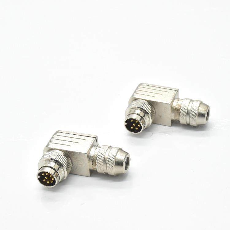 9°0度连接器公弯头M16-6P无品牌/C0空91D-8针航插头