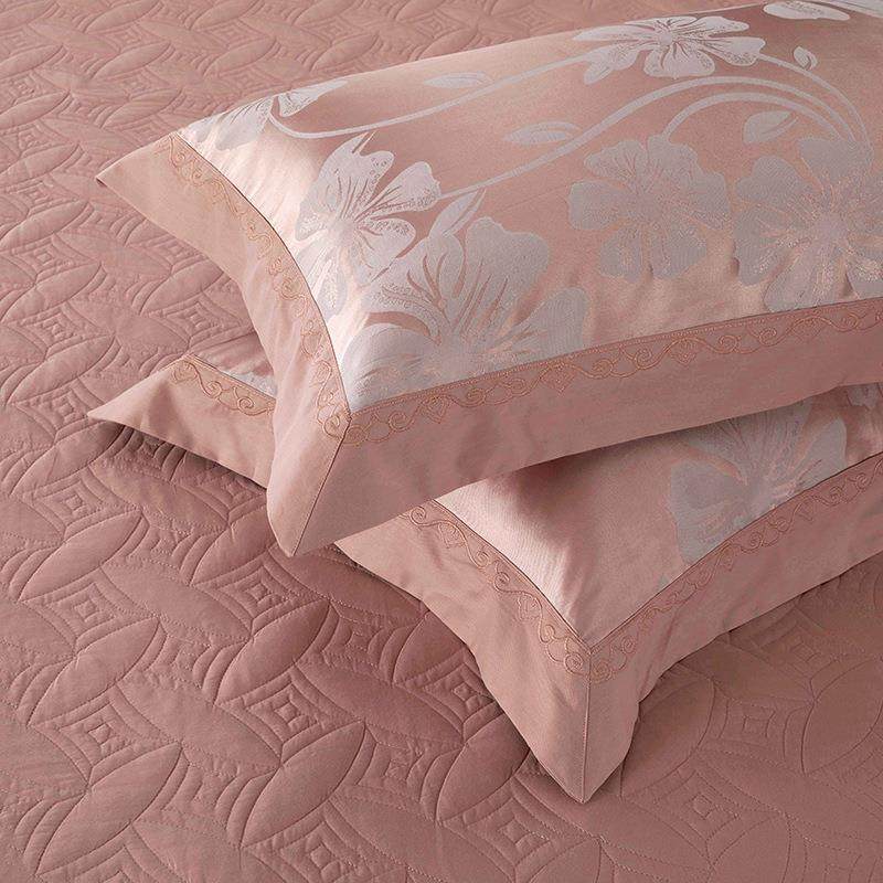 款高端轻提花奢四件套长绒棉LFN纯棉被新床套全棉家纺盖床上用品