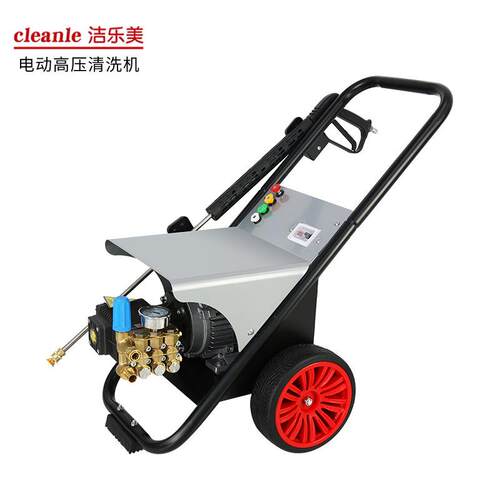 洁乐美1洗00电GXHE动高压清洗机物业小机区冲洗马路220V大压力车2