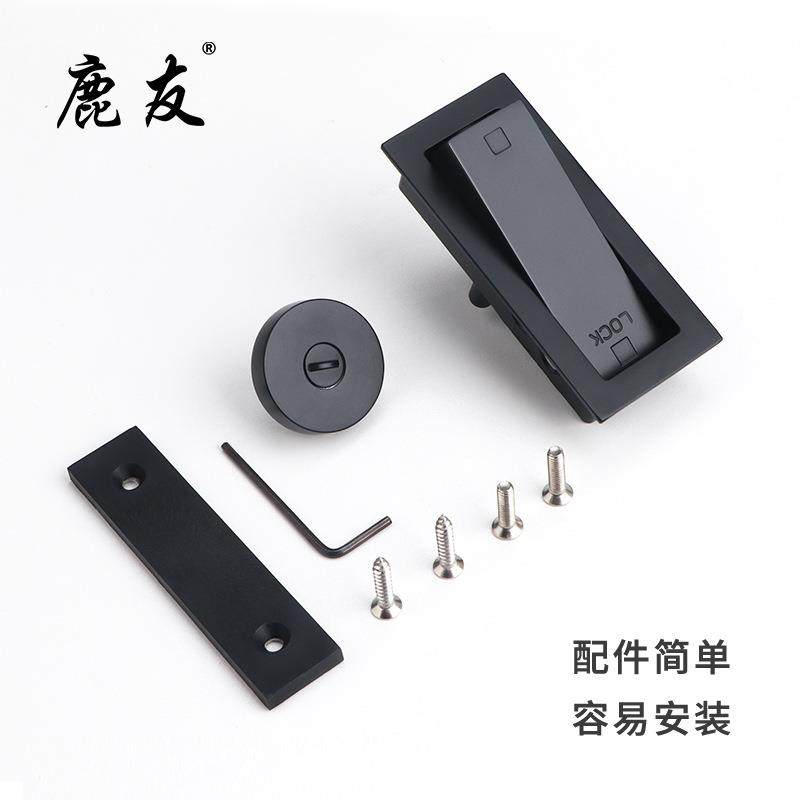 厂移门扣外家挂式锁卧室卫生间幽灵锁木门厨房谷仓无品牌/锁门内