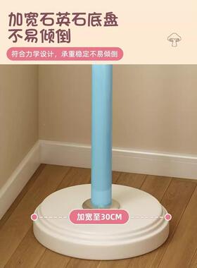 儿童架衣架落地卧室蘑菇挂衣架客厅家用衣66109多巴胺帽小间挂空