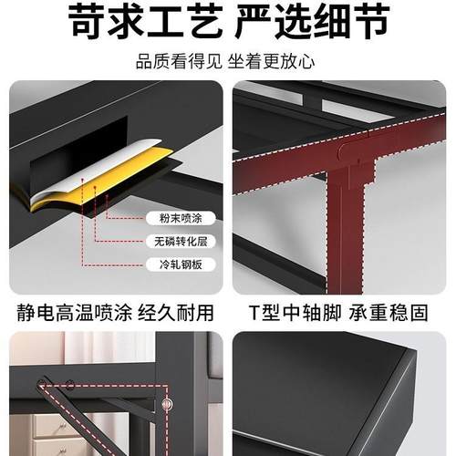 叠JXR床成人家用单米人床结便携可收缩一二出租屋折实耐用硬板铁