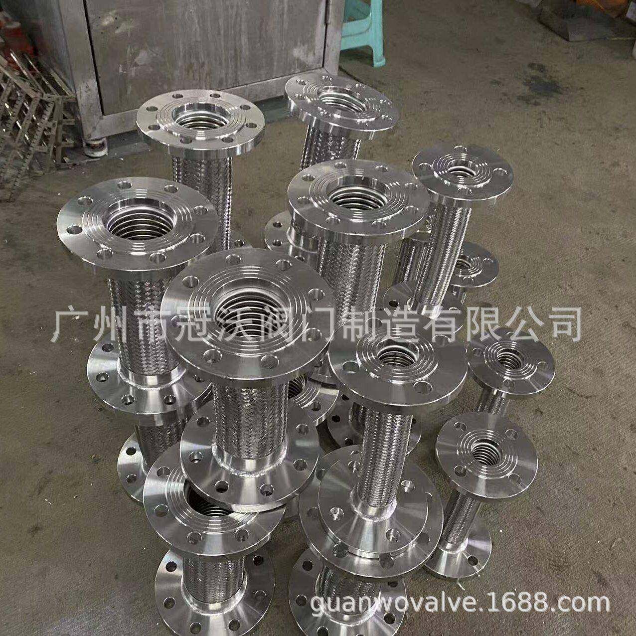 广州华侨无品牌/不锈软钢金属软波管华侨纹补偿器软接胀头膨节金