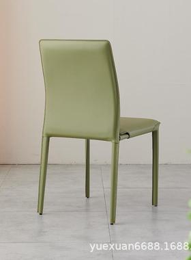 极简马店鞍简约QPP现椅代家用酒餐厅背椅样板房洽谈靠椅子设计师