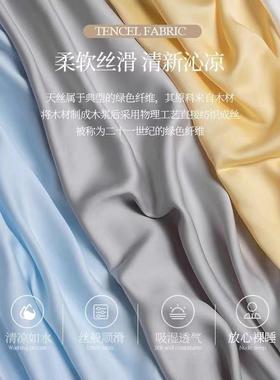 10XMJ-CDCD0支天丝床包笠单件夏季裸睡冰丝床三件套垫保罩护罩床